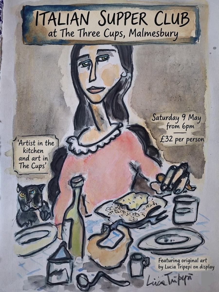 At The Three Cups, Malmesbury